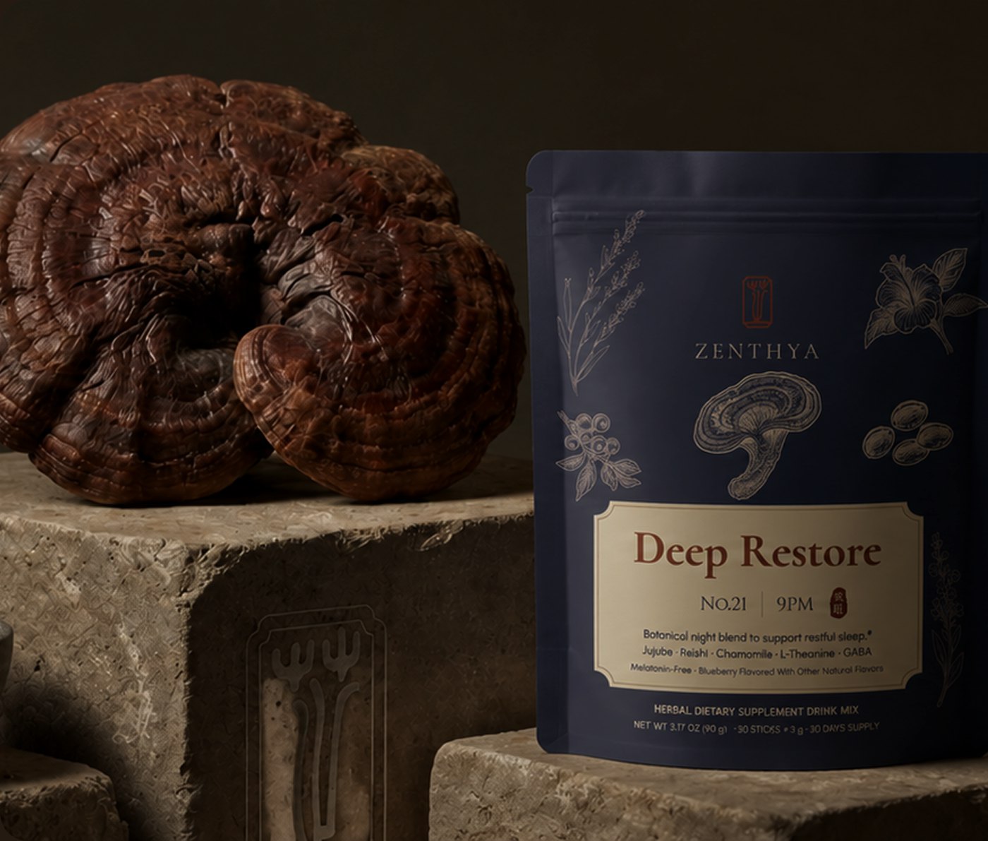 Deep Restore No.21 botanical night blend with reishi mushroom